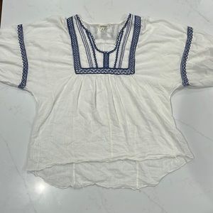 MAX STUDIO Medium Boho Peasant Top Blouse